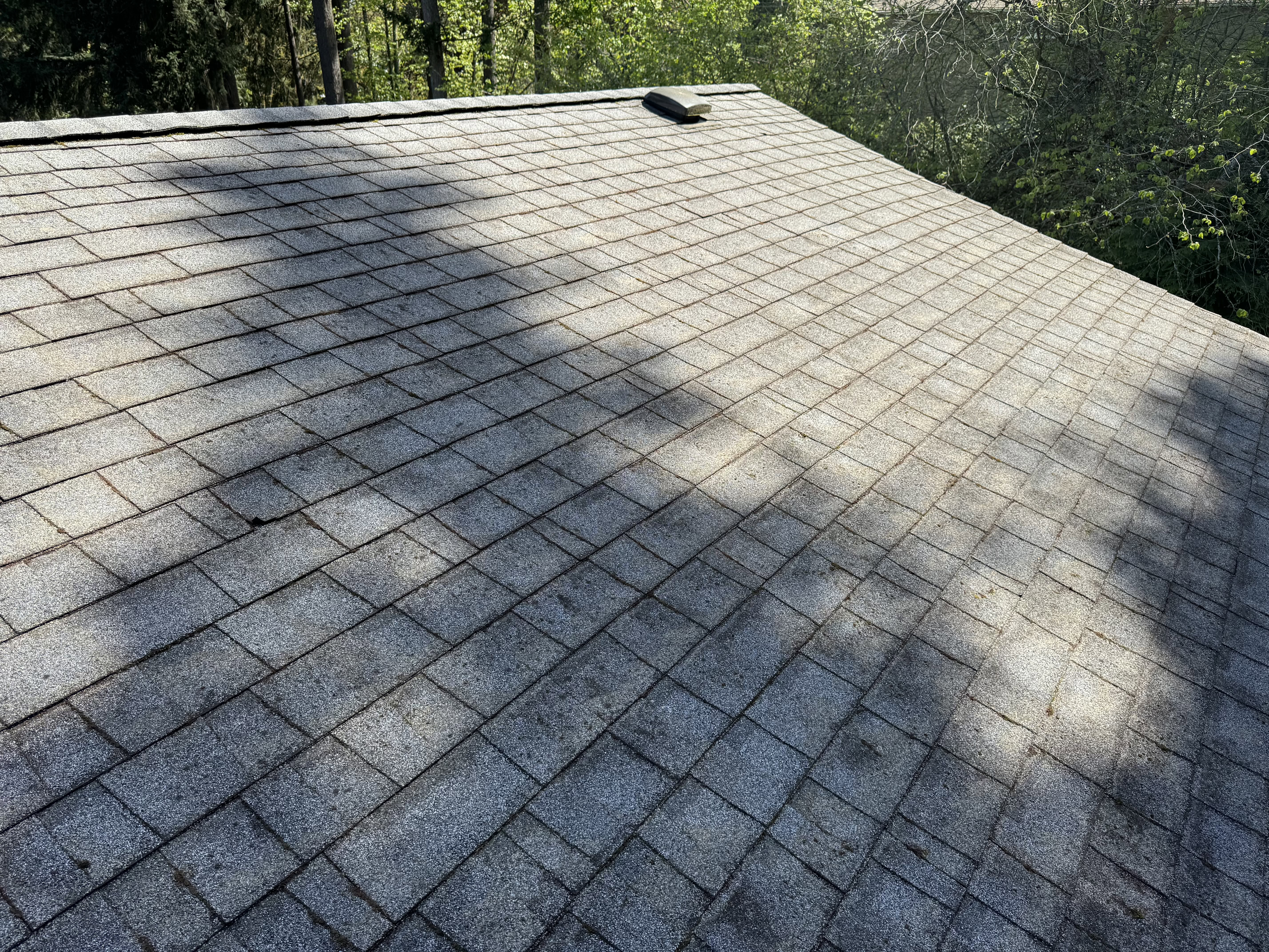 top of clean roof