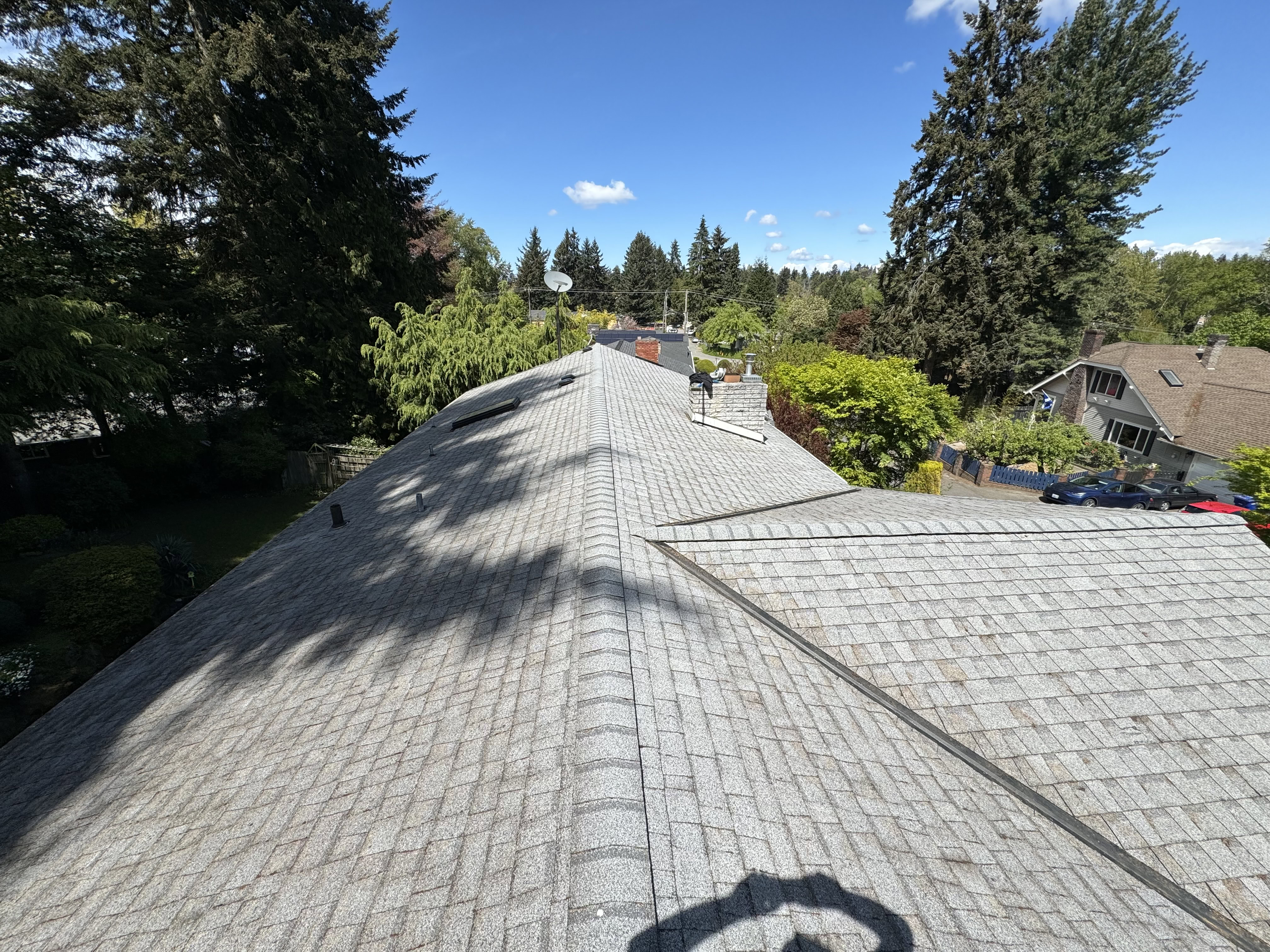 top view of a clean roof